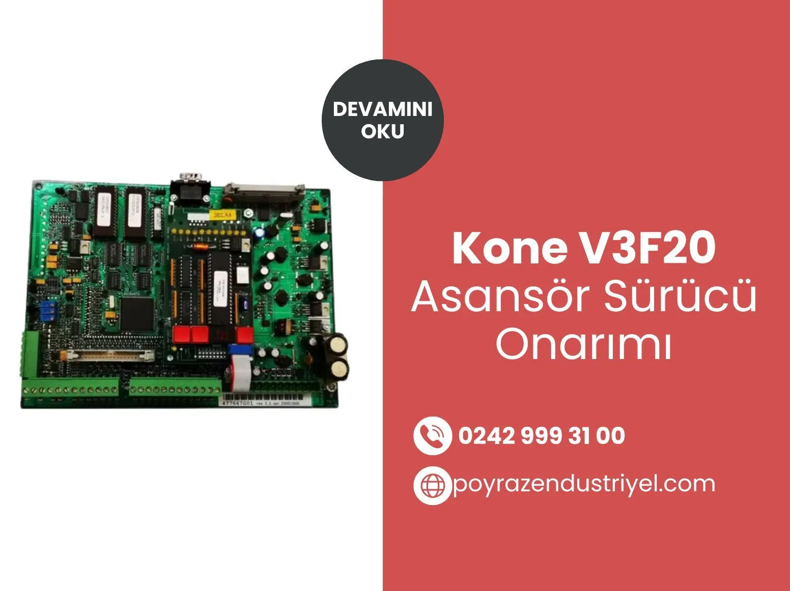 Kone V3f20 Asansör Sürücü Onarımı